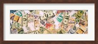 Collection of currencies of various countries Fine Art Print