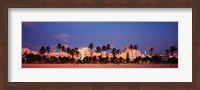 Miami Beach at dusk, FL Fine Art Print
