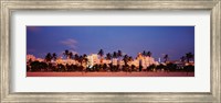 Miami Beach at dusk, FL Fine Art Print