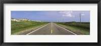 Road passing through a landscape, North Carolina Highway 12, Cape Hatteras National Seashore, Outer Banks, North Carolina, USA Fine Art Print