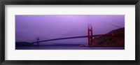 Suspension bridge across the sea, Golden Gate Bridge, San Francisco, Marin County, California, USA Fine Art Print