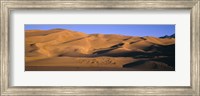 Sand dunes in a desert, Great Sand Dunes National Monument, Alamosa County, Saguache County, Colorado, USA Fine Art Print