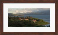 High angle view of houses in a village, Guanacaste, Costa Rica Fine Art Print