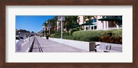 Buildings along a walkway, Garrison Channel, Tampa, Florida, USA Fine Art Print