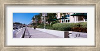 Buildings along a walkway, Garrison Channel, Tampa, Florida, USA Fine Art Print