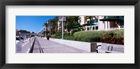 Buildings along a walkway, Garrison Channel, Tampa, Florida, USA Fine Art Print