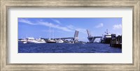 Bridge across a canal, Atlantic Intracoastal Waterway, Fort Lauderdale, Broward County, Florida, USA Fine Art Print