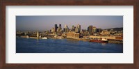 Harbor with the city skyline, Montreal, Quebec, Canada Fine Art Print