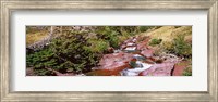 Low angle view of a creek, Baring Creek, US Glacier National Park, Montana, USA Fine Art Print