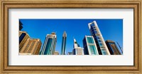 Low angle view of buildings, Dubai, United Arab Emirates Fine Art Print