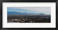 High angle view of a city, Mt Wilson, Mid-Wilshire, Los Angeles, California, USA Fine Art Print