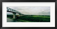 Cantilever bridge across Kiel Canal, Kiel, Schleswig-Holstein, Germany Fine Art Print