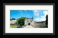 Bridge leading to the city gate, Pont Saint-Benezet, Rhone River, Avignon, Vaucluse, Provence-Alpes-Cote d'Azur, France Fine Art Print