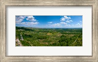 Valley with Olive Trees and Limestone Hills, Les Baux-de-Provence, Bouches-Du-Rhone, Provence-Alpes-Cote d'Azur, France Fine Art Print