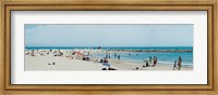 Tourists on the beach, Saintes-Maries-De-La-Mer, Bouches-Du-Rhone, Provence-Alpes-Cote d'Azur, France Fine Art Print