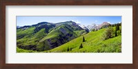 On Slate River Road looking at Mt Owen and Purple Mountain, Crested Butte, Gunnison County, Colorado, USA Fine Art Print