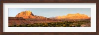 Rock formations on a landscape, Zion National Park, Springdale, Utah, USA Fine Art Print