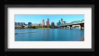 Hawthorne Bridge across the Willamette River, Portland, Multnomah County, Oregon Fine Art Print