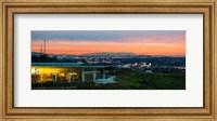 City at Dusk, Baldwin Hills Scenic Overlook, Culver City, Los Angeles County, California, USA Fine Art Print