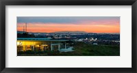 City at Dusk, Baldwin Hills Scenic Overlook, Culver City, Los Angeles County, California, USA Fine Art Print