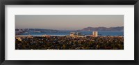 Cityscape with Golden Gate Bridge and Alcatraz Island in the background, San Francisco, California, USA Fine Art Print