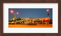 Night scene of Downtown Culver City, Culver City, Los Angeles County, California, USA Fine Art Print