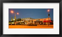 Night scene of Downtown Culver City, Culver City, Los Angeles County, California, USA Fine Art Print