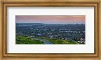 Aerial view of a city viewed from Baldwin Hills Scenic Overlook, Culver City, Los Angeles County, California, USA Fine Art Print