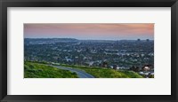Aerial view of a city viewed from Baldwin Hills Scenic Overlook, Culver City, Los Angeles County, California, USA Fine Art Print