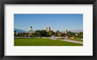 Lawn with Salt Lake City Council Hall in the background, Capitol Hill, Salt Lake City, Utah, USA Fine Art Print