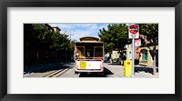 Cable car on a track on the street, San Francisco, San Francisco Bay, California, USA Fine Art Print