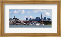 Buildings at the waterfront, Transamerica Pyramid, Coit Tower, Fisherman's Wharf, San Francisco, California, USA Fine Art Print