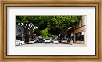 Cars on the road in Downtown San Luis Obispo, San Luis Obispo County, California, USA Fine Art Print