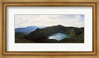Volcanic lake on a mountain, Mt Kelimutu, Flores Island, Indonesia Fine Art Print