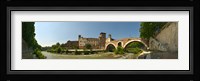 Bridge across a river, Pons Fabricius, Tiber River, Rome, Lazio, Italy Fine Art Print