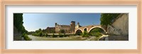 Bridge across a river, Pons Fabricius, Tiber River, Rome, Lazio, Italy Fine Art Print