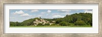 Village at hillside, Rochegude, Languedoc-Roussillon, France Fine Art Print