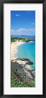 High angle view of a beach, Makapuu, Oahu, Hawaii, USA Fine Art Print