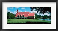 Church in a field, Cap Malheureux Church, Mauritius island, Mauritius Fine Art Print
