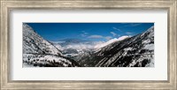 Snowcapped mountains and Forests, Switzerland Fine Art Print
