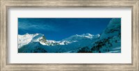 Snowcapped mountain range, Simplon Pass, Valais Canton, Switzerland Fine Art Print