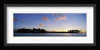 Motus at Sunset, Bora Bora, Society Islands, French Polynesia Fine Art Print