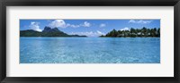 Motu and lagoon, Bora Bora, Society Islands, French Polynesia Fine Art Print