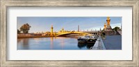 Bridge across the river, Pont Alexandre III, Seine River, Paris, Ile-De-France, France Fine Art Print