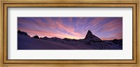 Mt Matterhorn at sunset, Riffelberg, Zermatt, Valais Canton, Switzerland Fine Art Print
