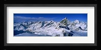 Snow Covered Swiss Alps, Switzerland Fine Art Print