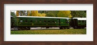 Green Carriage of Kingston Flyer vintage steam train, Kingston, Otago Region, South Island, New Zealand Fine Art Print