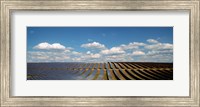 Solar panels in a field, Provence-Alpes-Cote d'Azur, France Fine Art Print