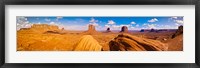 Rock formations at Monument Valley, Monument Valley Navajo Tribal Park, Arizona, USA Fine Art Print