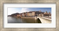 Bonaparte Bridge over the Saone River, Lyon, Rhone, Rhone-Alpes, France Fine Art Print